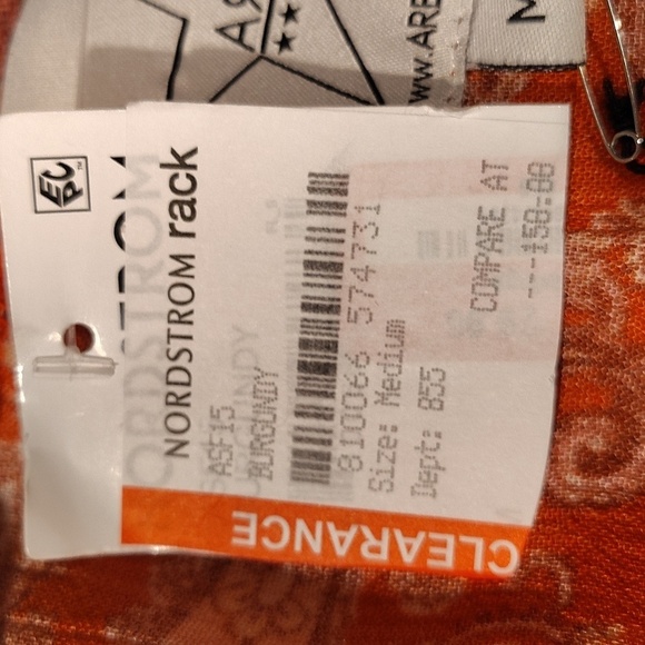 Area Stars His Mix Print Long Sleeve Dress M - Picture 14 of 15